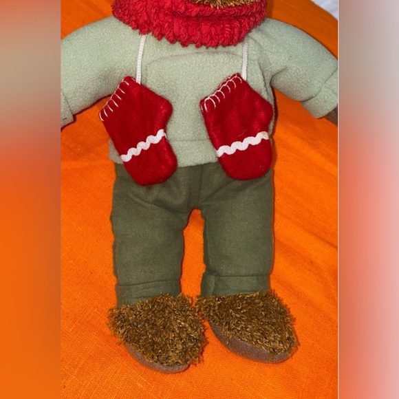 Hallmark teddy bear mittens blush bear 12’’ inch Christmas holiday .pre owned - Picture 13 of 16